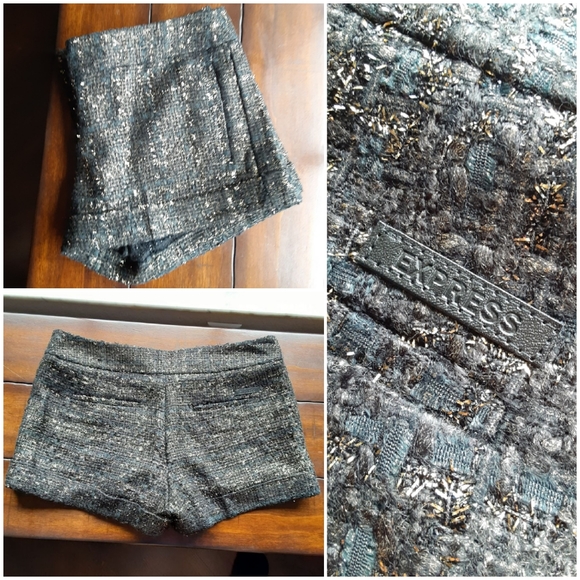 Sold!!!Express Metallic Tweed Shorts - Picture 8 of 8